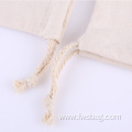 Reusable Muslin Jewelry Pouches Small Drawstring Bag